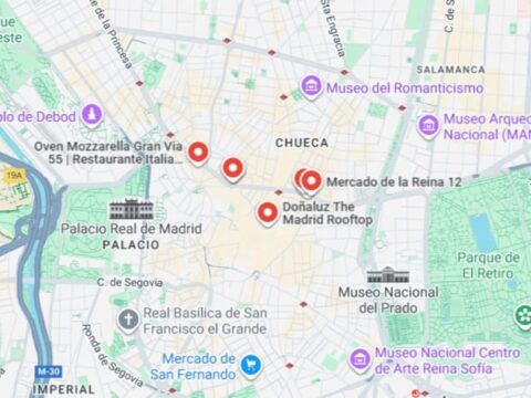 Comer en Gran Vía Madrid